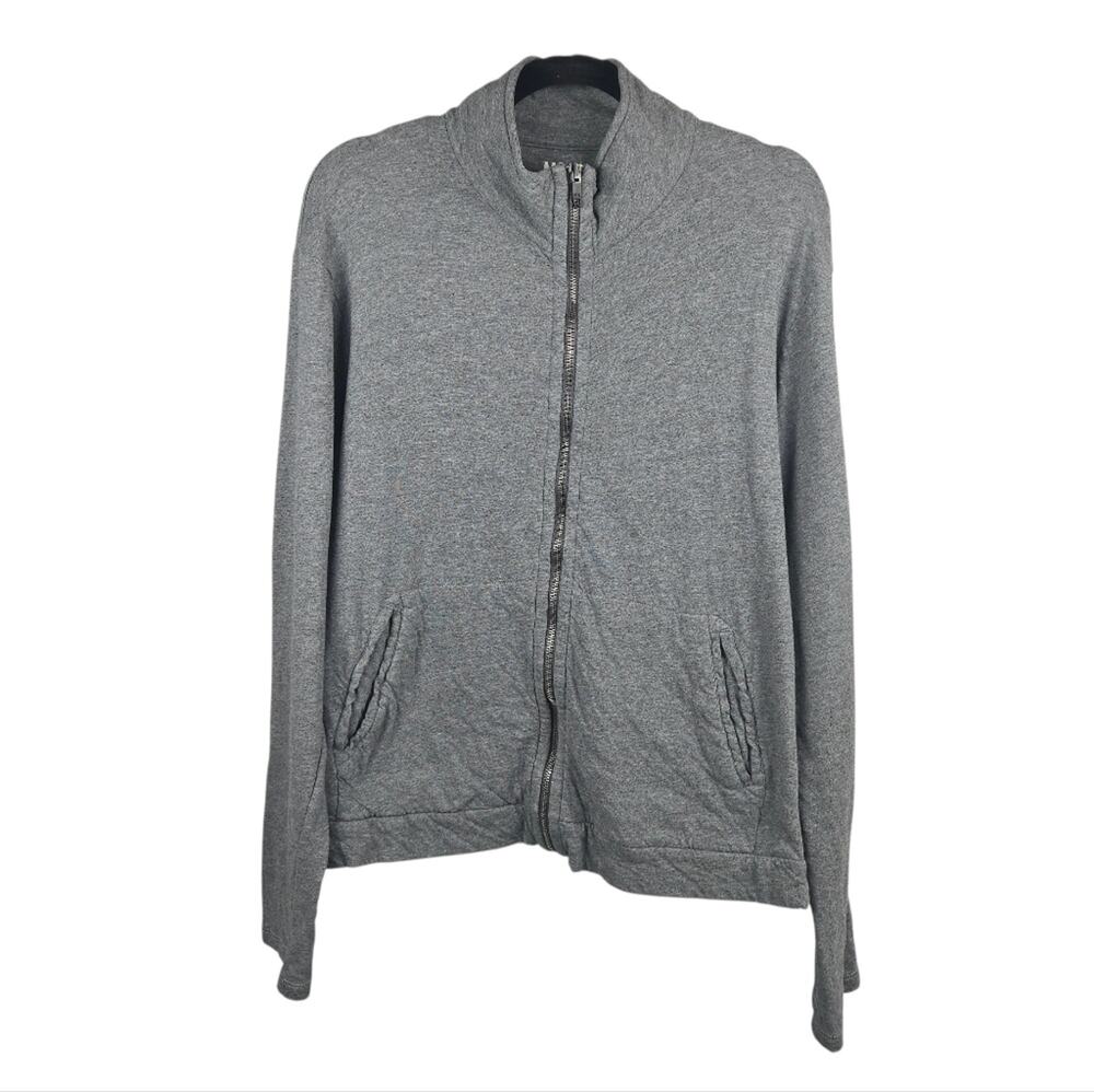 NSF Cotton Zip Up Jacket Unisex Minimalist Grey Men's M Women's L